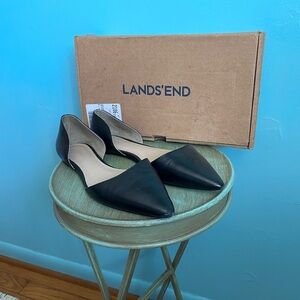 Lands' End Women's Classic Black Flats